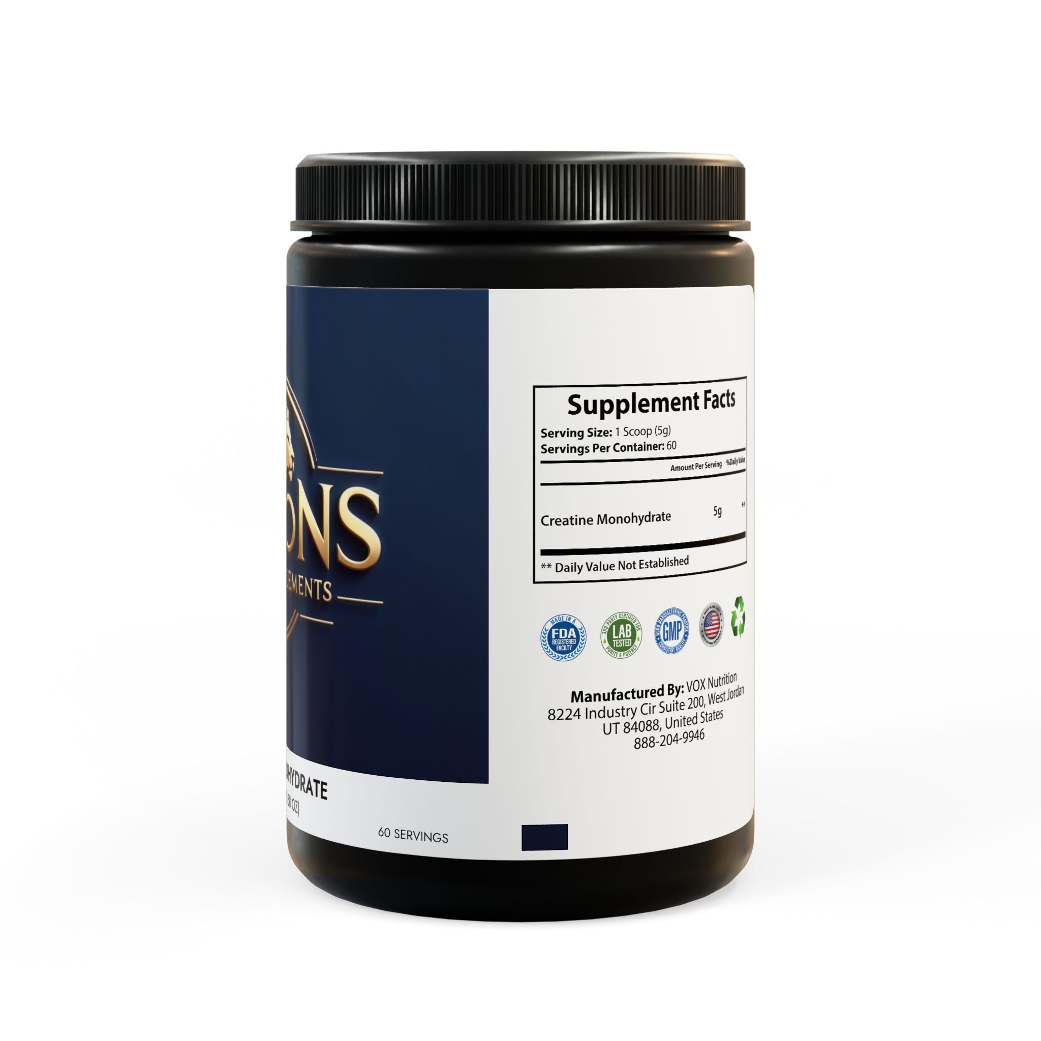 Creatine Monohydrate (300g, 10.58oz)
