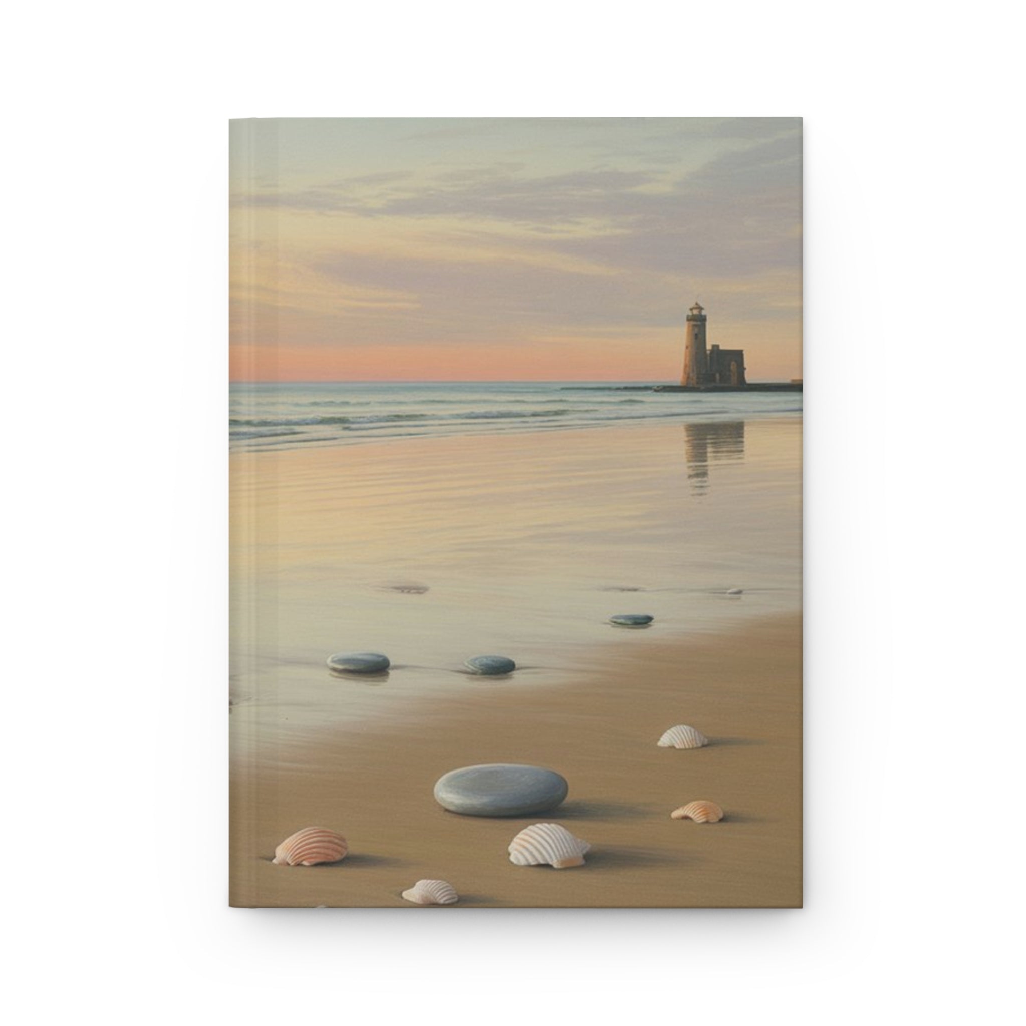 Serene Beach Hardcover Journal