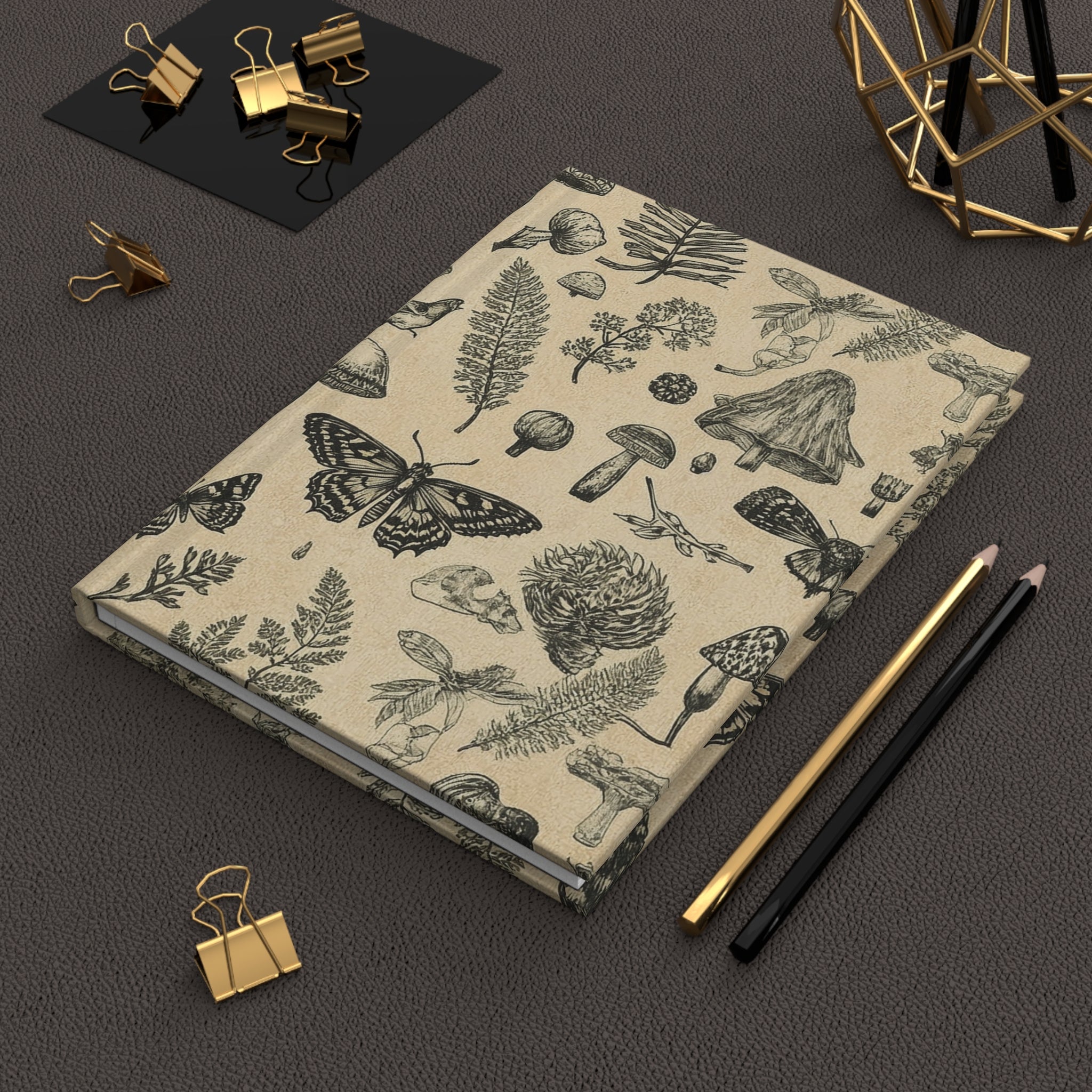 Vintage Botanical Hardcover Journal