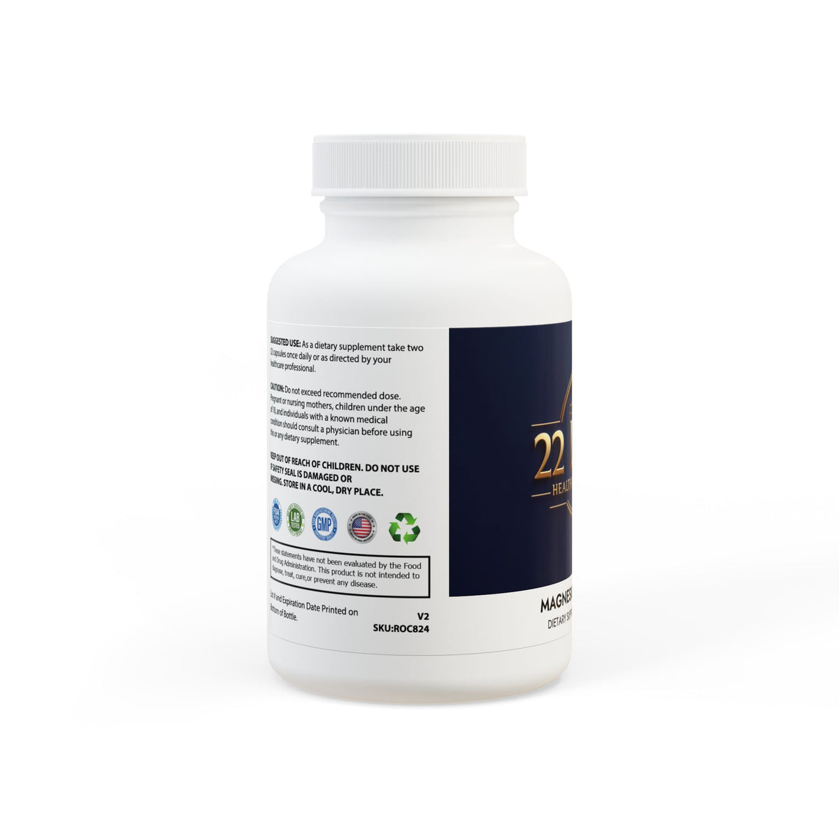 Magnesium Glycinate (60 Capsules)
