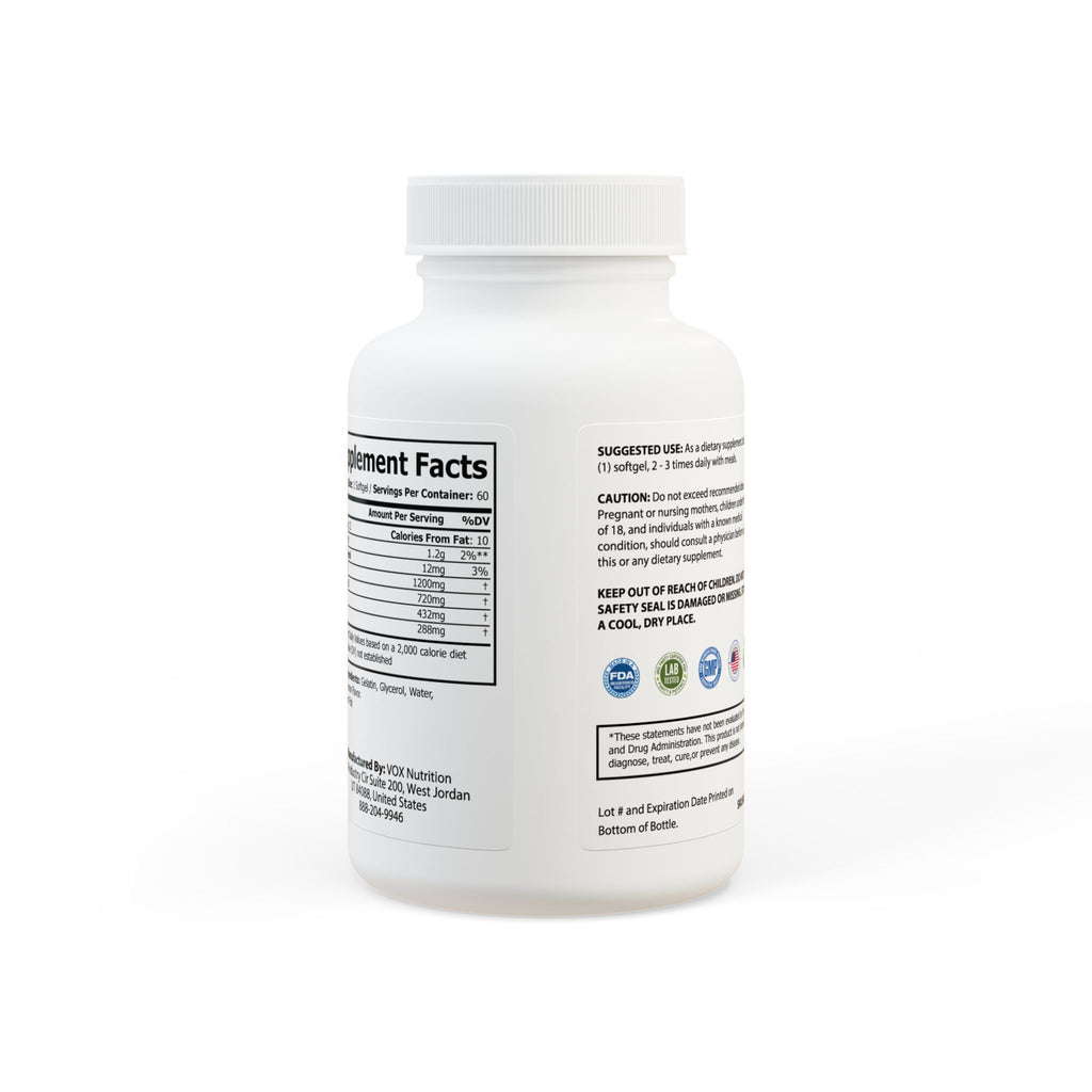 Omega 3 Fish Oil (60 Softgels)