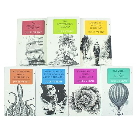 Jules Verne 7 Books Set Collection