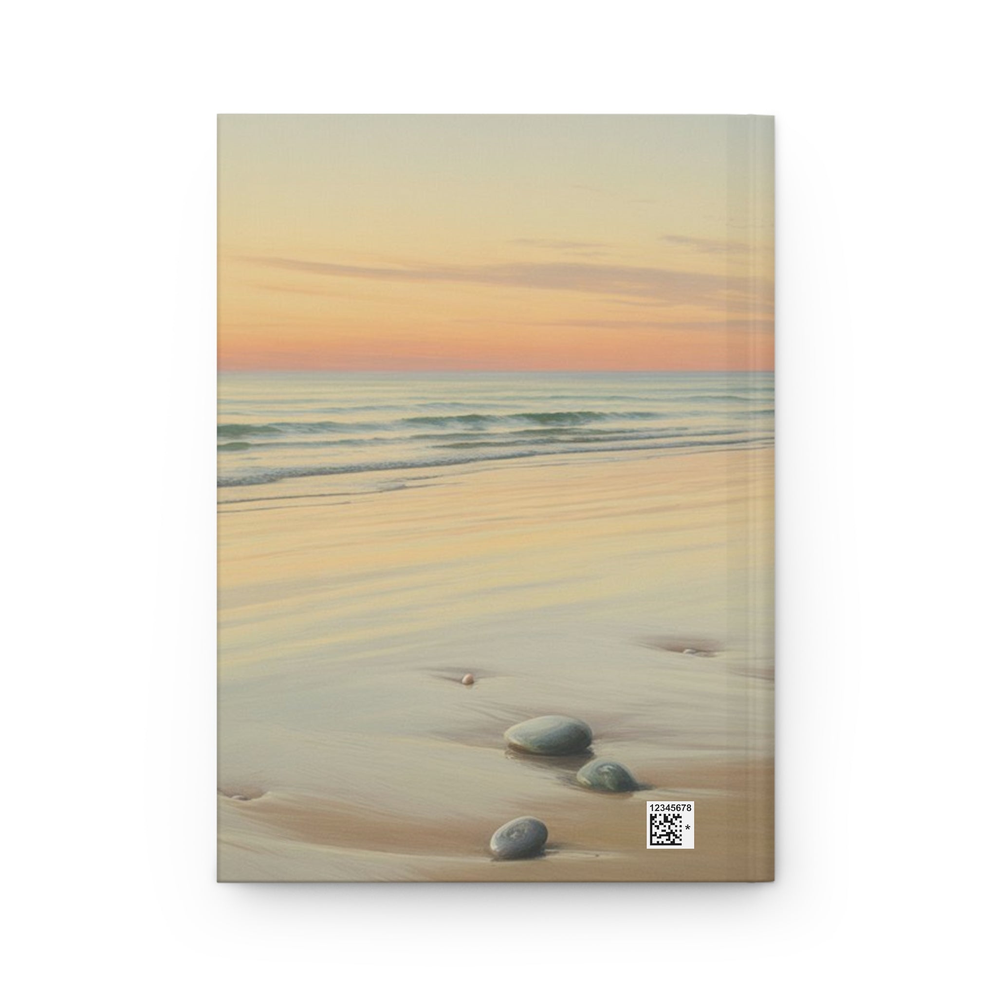 Serene Beach Hardcover Journal