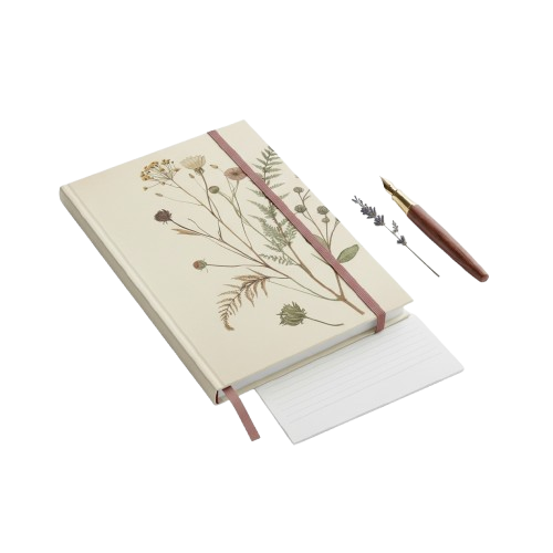Floral Hardcover Journal