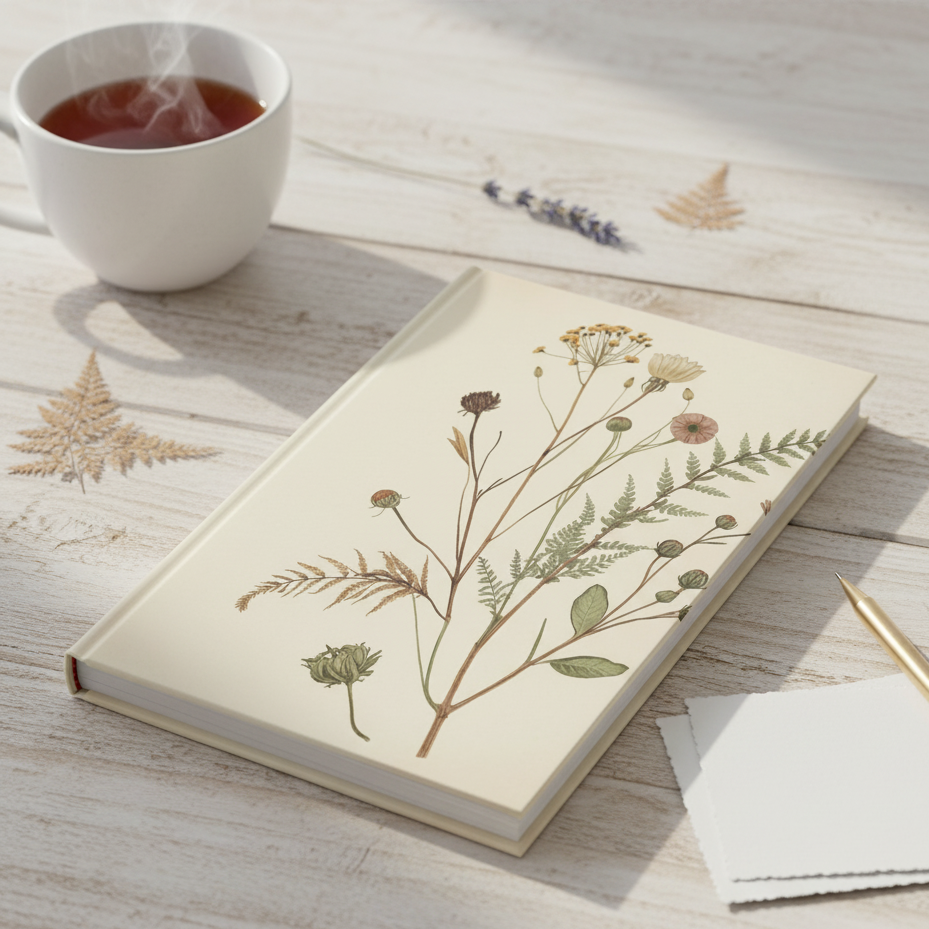 Floral Hardcover Journal